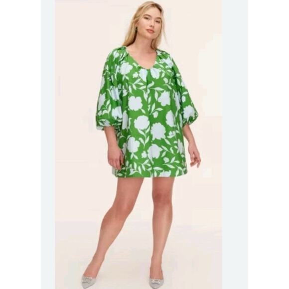 kate spade new york Dresses & Skirts - Kate Spade X Target large Classic Rose Poplin Long Sleeve Mini Dress New